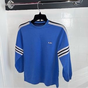 Blue and White Striped Sleeved Union Bay Pullover/Sweatshirt Size Medium